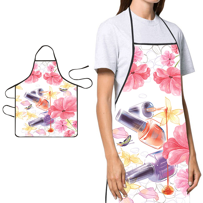 Home Cooking Work - 〔YS1〕Celemek Wanita Motif Cat Kuku untuk