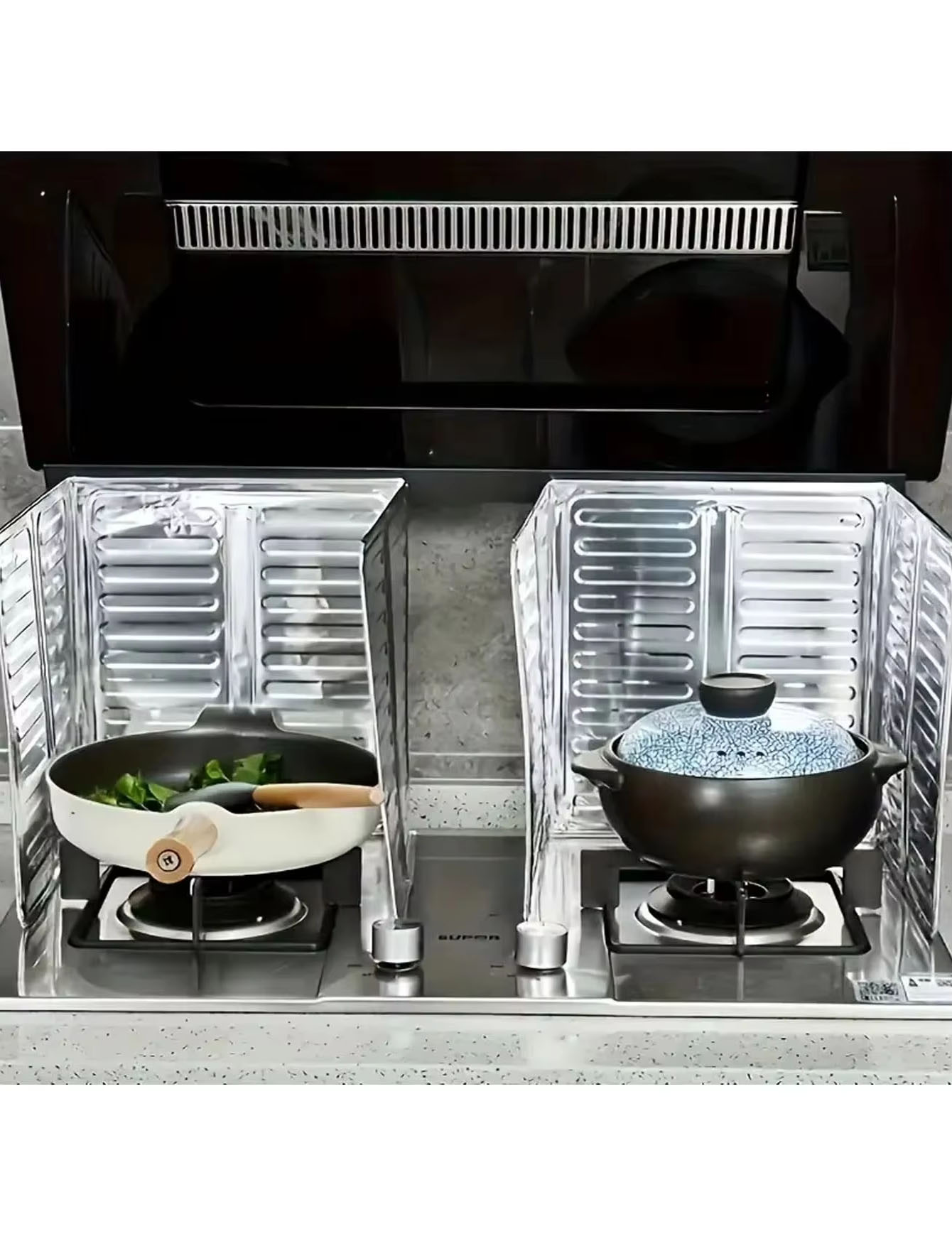 Home Cooking Gas Stove - 3PCS Penahan Minyak Dapur, Penahan Minyak