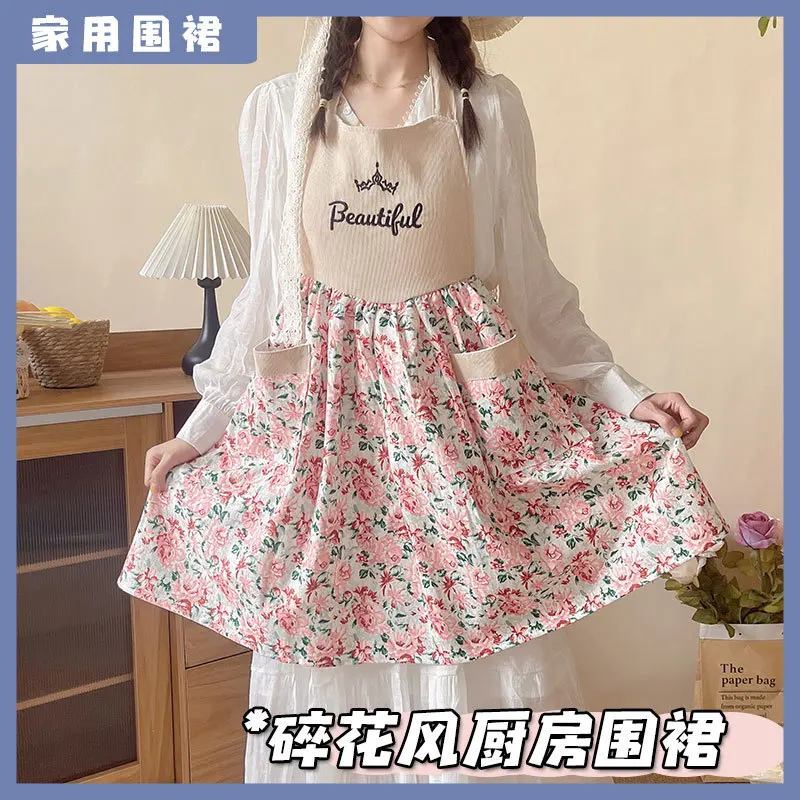 Home Cooking Work - Celemek korduroi cantik untuk wanita, cocok