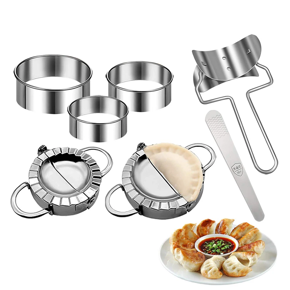 Gyoza Dumpling Maker - Cetakan pangsit baja tahan karat, aksesoris