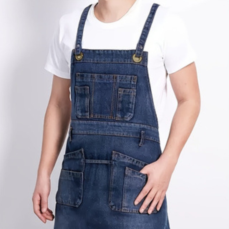 1 Buah Celemek Denim Modis Mul - Home Cooking Work ulasan dan harga