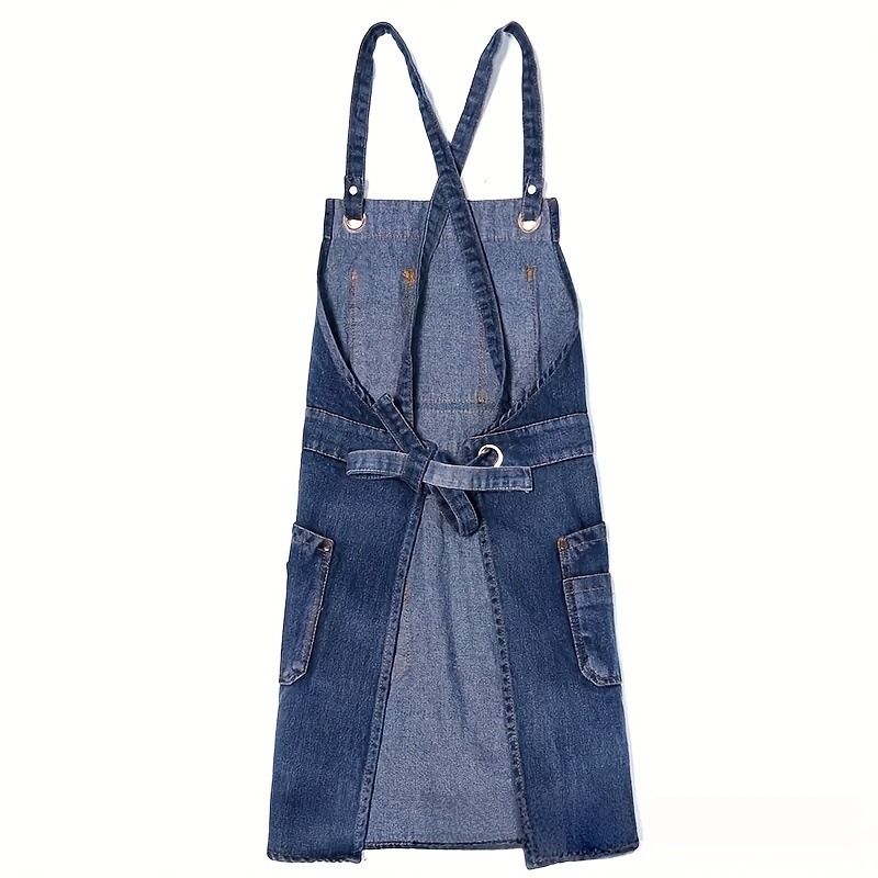 1 Buah Celemek Denim Modis Mul - Home Cooking Work ulasan dan harga