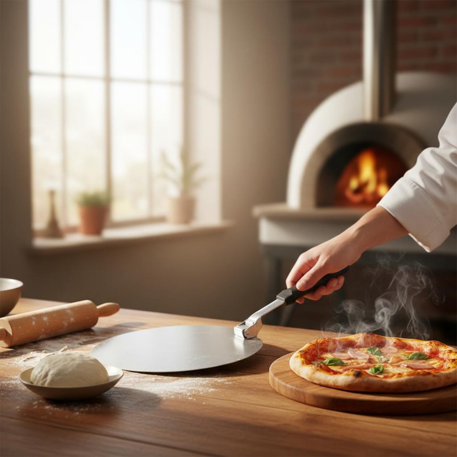 Alat Dapur Spatula Pizza Bulat - Home Cooking Utensils ulasan dan harga