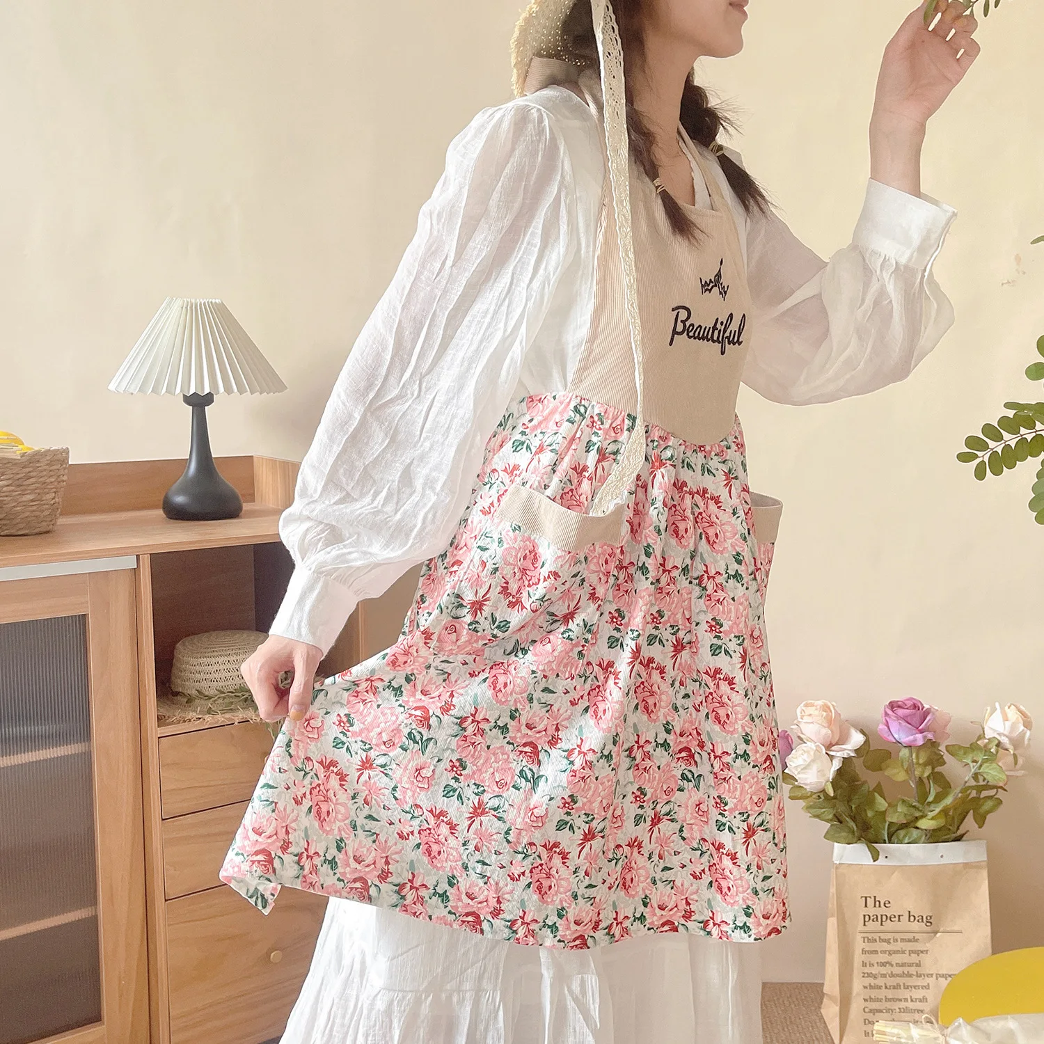 Celemek korduroi cantik untuk  - Home Cooking Work ulasan dan harga