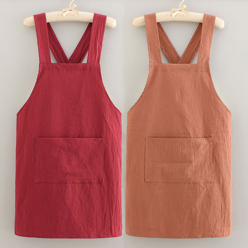 Celemek Dapur Katun Tahan Pana - Home Cooking Work ulasan dan harga