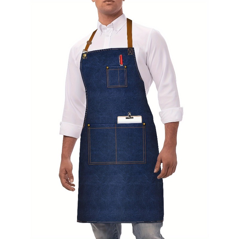Celemek Kerja Denim untuk Pria - Home Cooking Work ulasan dan harga